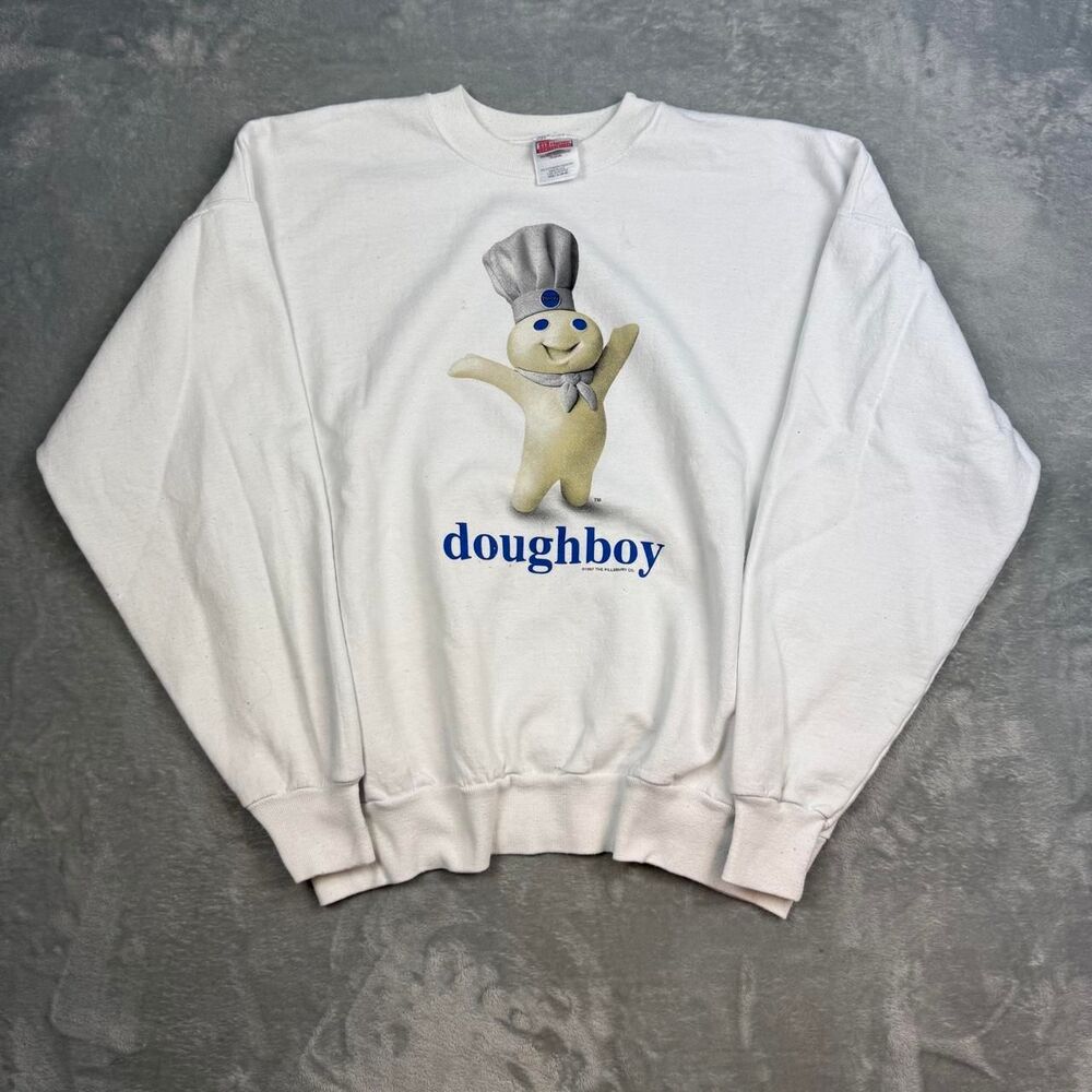 Hanes Men's White Sweatshirt